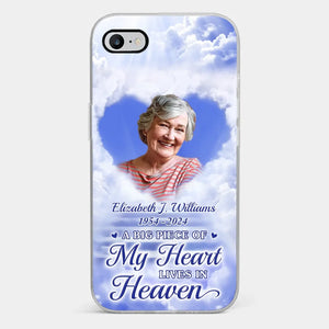 Photo personnalisée « Je suis toujours avec toi » - Étui de téléphone transparent personnalisé commémoratif - Cadeau de condoléances pour les membres de la famille