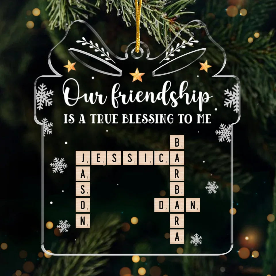 Partenaires de crime et de plaisir - Décoration personnalisée pour meilleure amie - Forme personnalisée en acrylique - Cadeau de Noël pour meilleures amies, meilleures amies, sœurs