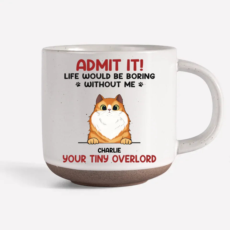 La vie serait ennuyeuse sans nous - Mug en céramique personnalisé avec imprimé chien et chat - Cadeau de Noël pour les propriétaires et les amoureux des animaux