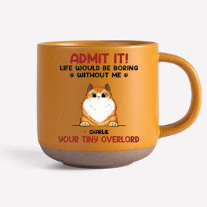 La vie serait ennuyeuse sans nous - Mug en céramique personnalisé avec imprimé chien et chat - Cadeau de Noël pour les propriétaires et les amoureux des animaux