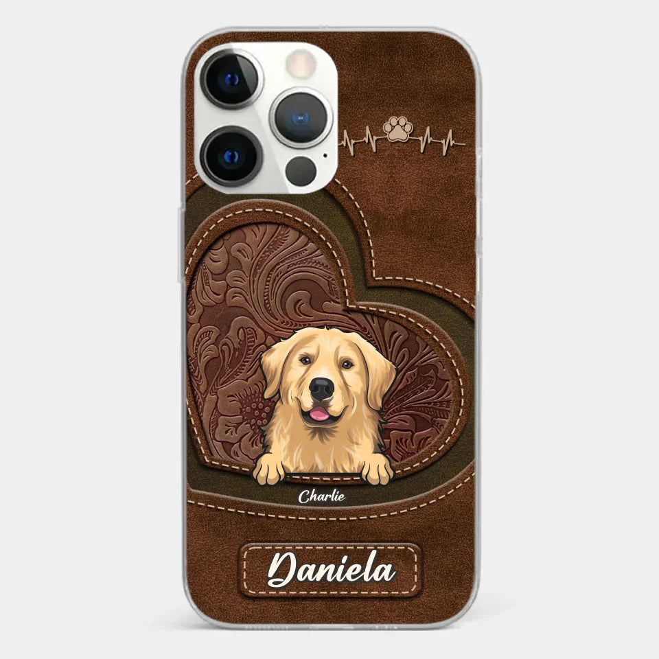 La vie est meilleure avec un chien ! Coque de téléphone transparente personnalisée pour chien ! Cadeau pour les propriétaires et les amoureux des animaux.