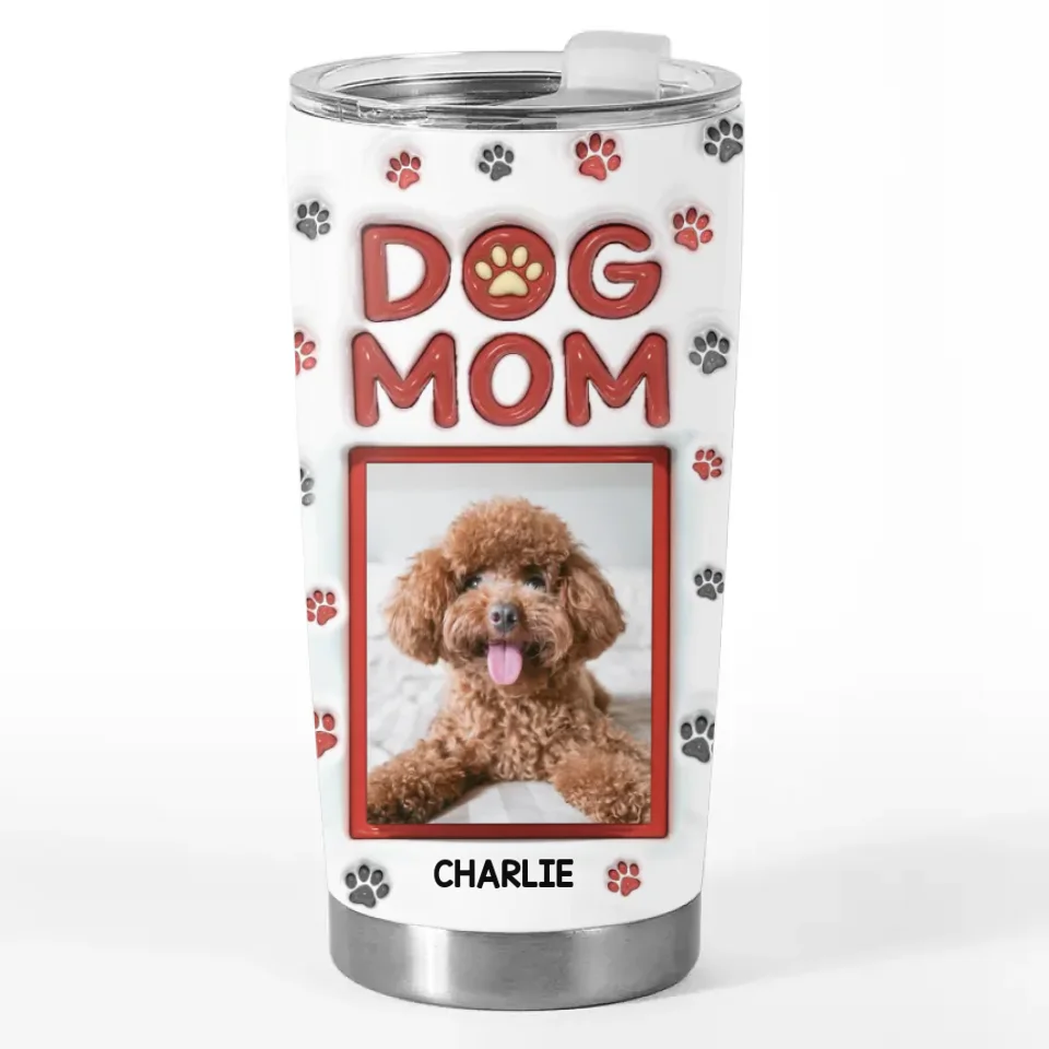 Photo personnalisée : Un peu de fourrure peut égayer même les jours les plus sombres - Gobelet personnalisé avec effet gonflable 3D pour chien et chat - Cadeau pour propriétaires et amoureux des animaux