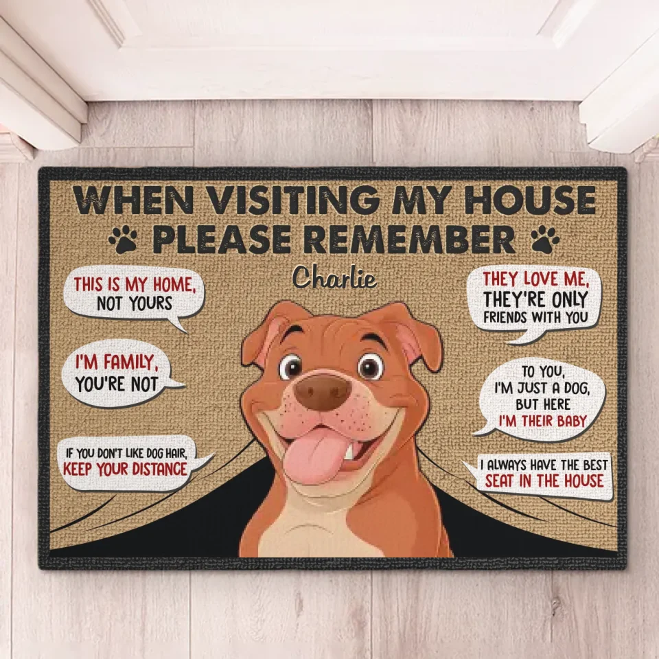 L'entrée n'est autorisée que si mes amis à quatre pattes l'approuvent - Tapis décoratif personnalisé pour chien - Cadeau de pendaison de crémaillère pour propriétaires et amoureux des animaux
