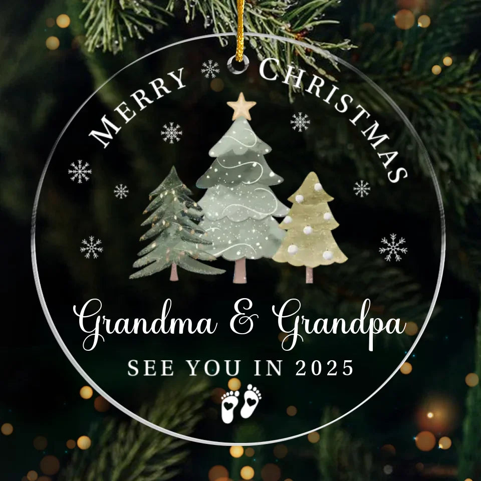 Un nouveau bébé, c'est comme le début de toutes choses - Décoration familiale personnalisée - Forme personnalisée en acrylique - Cadeau de Noël pour les membres de la famille, grossesse
