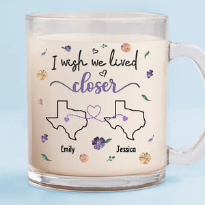 Une douce amitié rafraîchit les âmes - Mug en verre personnalisé Bestie - Cadeau pour meilleures amies, meilleures amies, sœurs