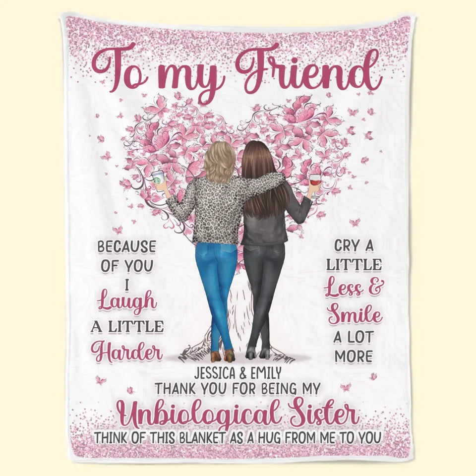 Votre ambiance attire votre tribu - Couverture personnalisée Bestie - Cadeau pour meilleures amies, meilleures amies, sœurs