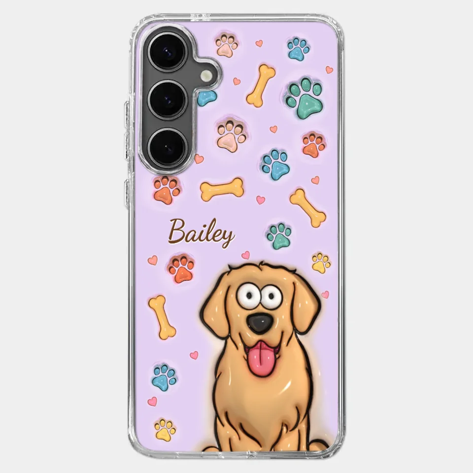 Furry Friends Make Life Brighter - Dog & Cat Personalized Custom 3D Inflated Effect Printed Clear Phone Case - Gift For Pet Owners, Pet Lovers