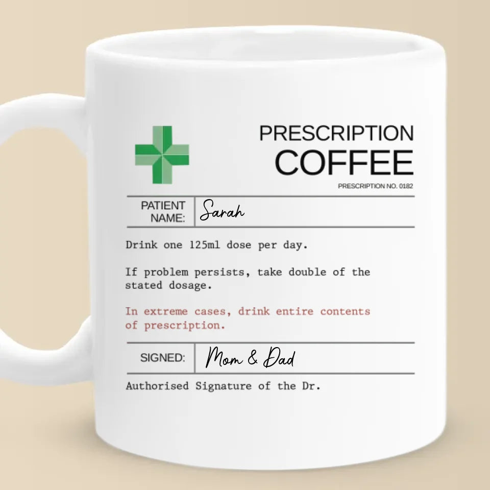 Prenez la vie avec une touche d'humour - Mug personnalisé pour la famille - Cadeau amusant pour vous et les membres de votre famille
