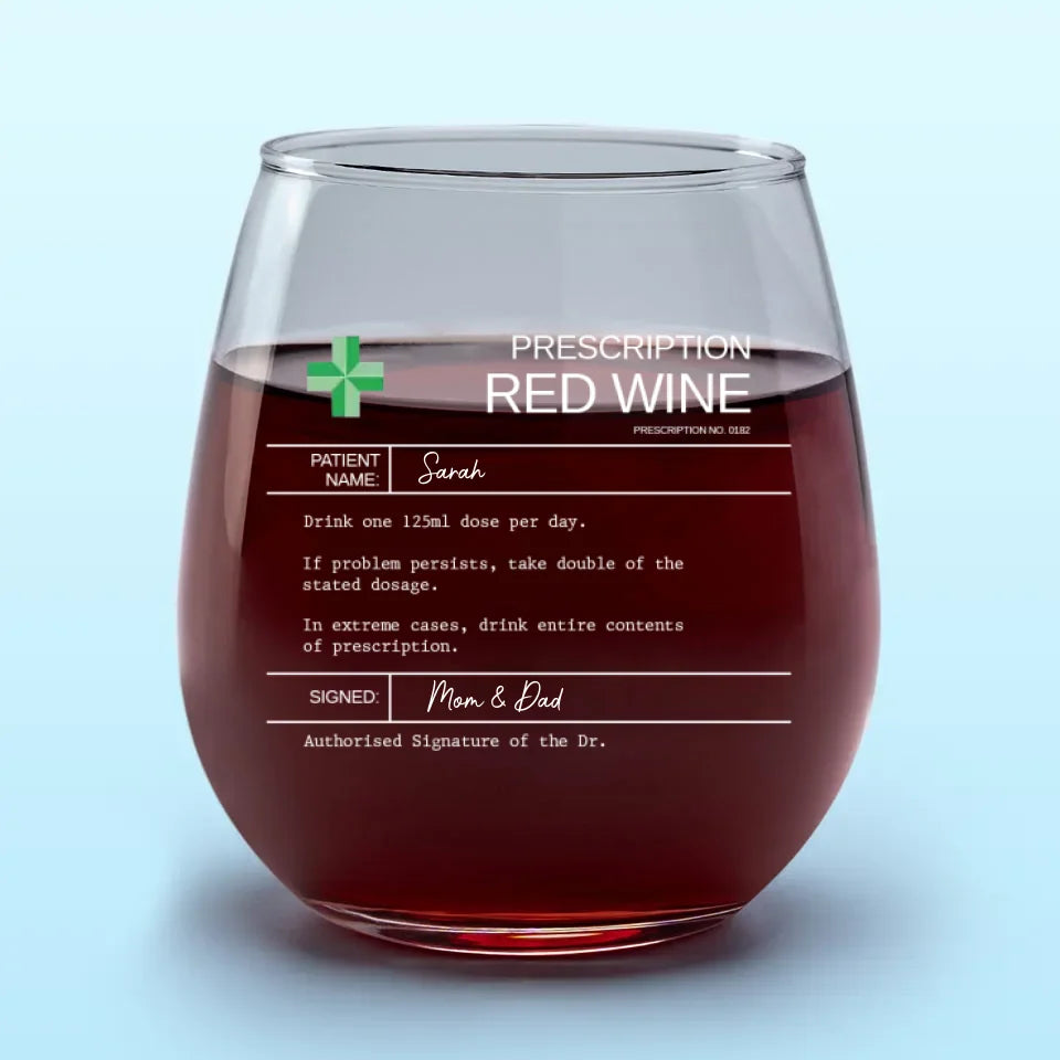 La joie rend la vie plus facile, le rire la rend meilleure - Verre à vin personnalisé pour la famille - Cadeau amusant pour vous-même et les membres de votre famille