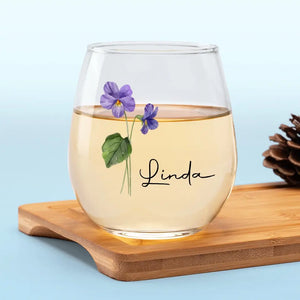 Les amis sont comme des fleurs, ils remplissent le monde de beauté - Verre à vin personnalisé Bestie - Nouvelle arrivée, cadeau pour les meilleures amies, BFF, sœurs AMZ
