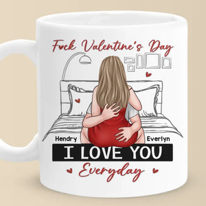 Je t'aime tous les jours - Tasse personnalisée pour couple - Cadeau de Saint-Valentin pour mari et femme, anniversaire