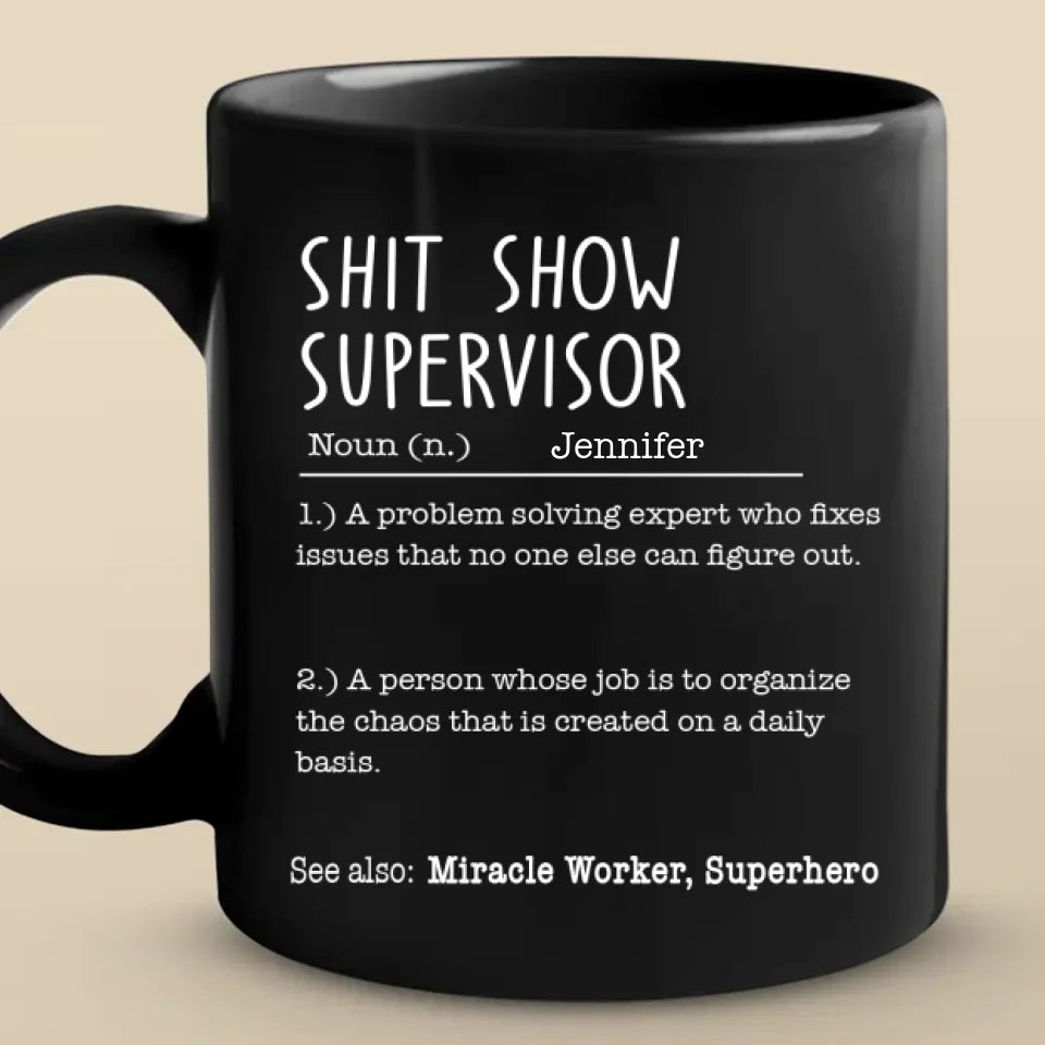 Créer de la magie avec mon collègue - Tasse noire personnalisée pour collègue - Cadeau de Noël pour collègues, amis de travail, collègues