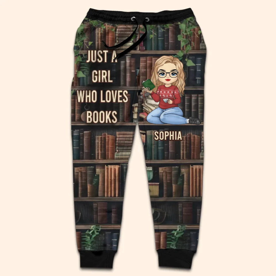 Perdu dans les pages, retrouvé dans l'histoire - Pantalon de survêtement unisexe personnalisé - Cadeau de Noël pour les amoureux des livres