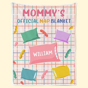 Couverture de sieste officielle pour maman - Couverture personnalisée pour toute la famille - Cadeau pour maman et grand-mère