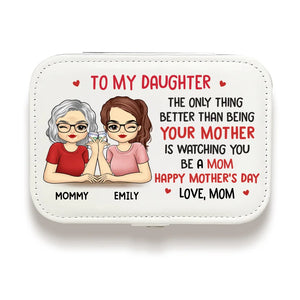 Rien n'est comparable à te voir briller en tant que maman - Coffret à bijoux personnalisé pour la famille - Cadeau pour maman, grand-mère