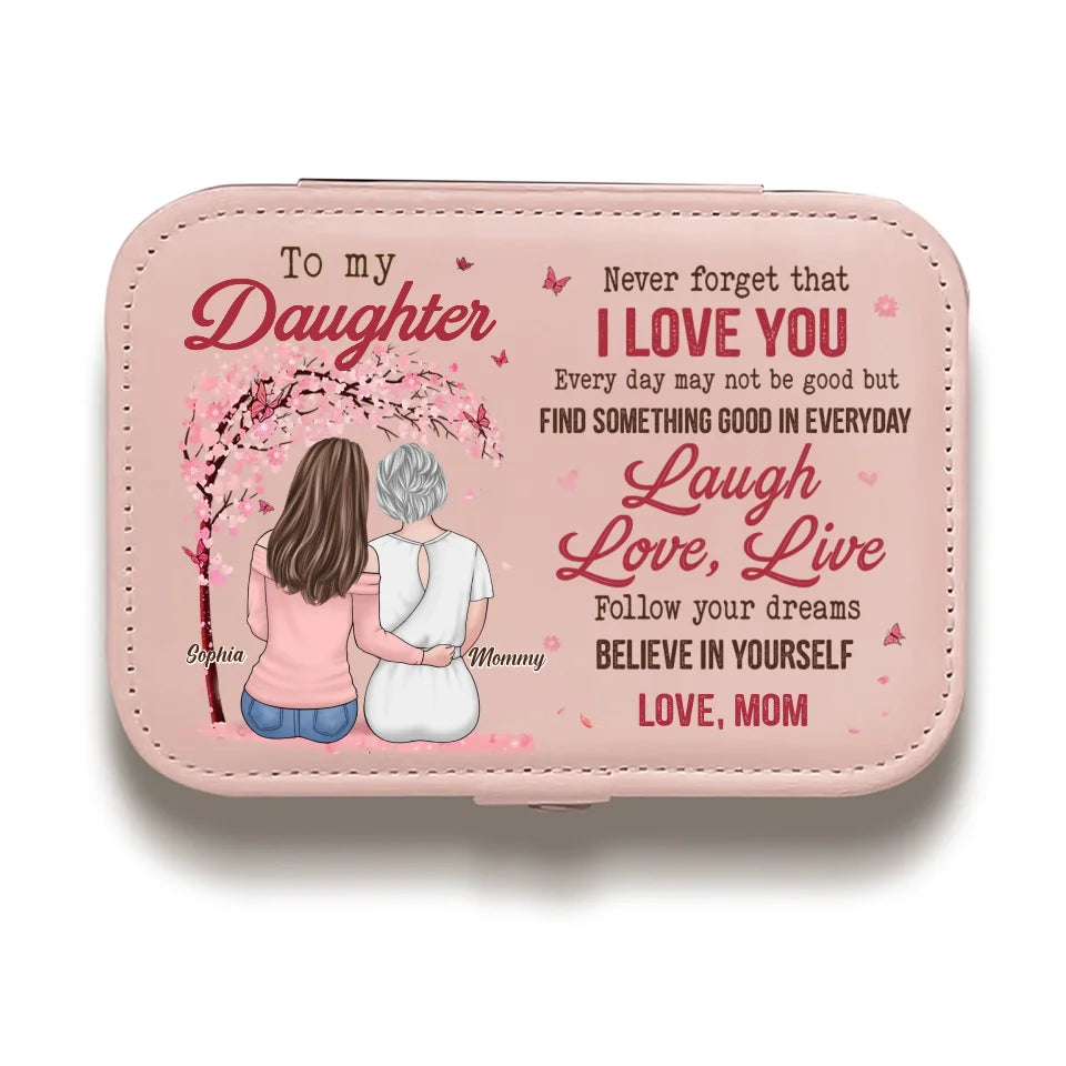 Trouvez quelque chose de bien au quotidien - Coffret à bijoux personnalisé pour la famille - Cadeau pour maman, grand-mère