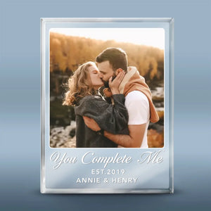 Tu n'es pas seulement mon amour, tu es tout pour moi - Plaque acrylique rectangulaire personnalisée pour couple - Cadeau pour mari et femme, anniversaire