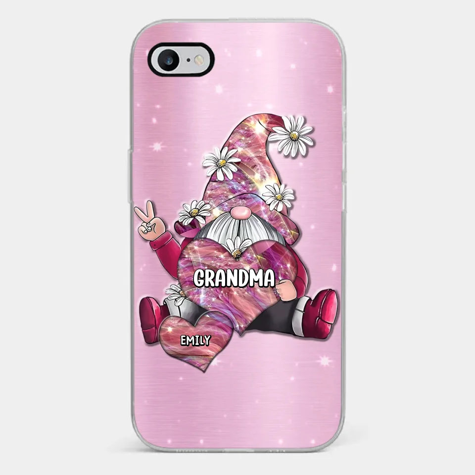 Les grands-mères saupoudrent l'amour comme de la poussière de fée, rendant tout magique - Coque de téléphone transparente personnalisée pour la famille - Cadeau pour maman et grand-mère