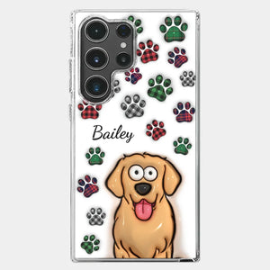 La vie serait dure sans toi - Coque de téléphone transparente personnalisée avec effet gonflé en 3D pour chien et chat - Cadeau pour propriétaires d'animaux et amoureux des animaux