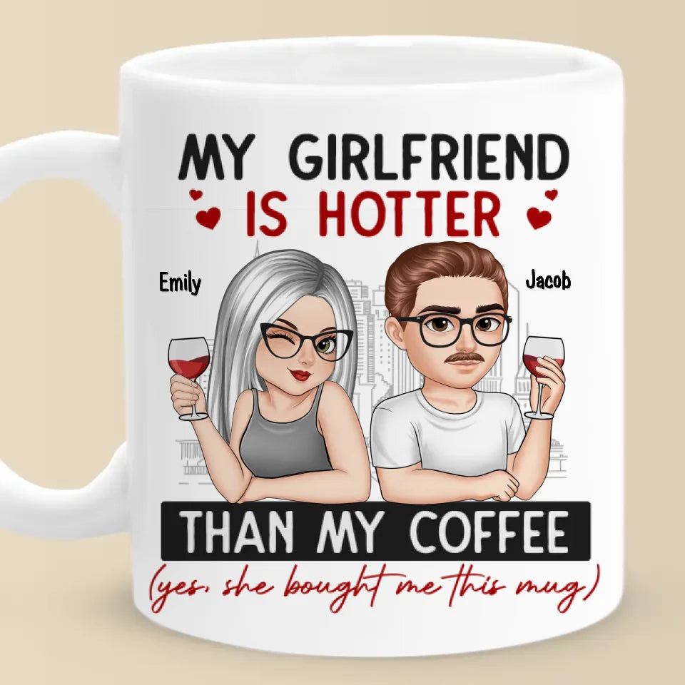 Ensemble pour toujours, mon amour - Tasse personnalisée pour couple - Cadeau pour mari et femme, anniversaire