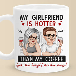 Ensemble pour toujours, mon amour - Tasse personnalisée pour couple - Cadeau pour mari et femme, anniversaire