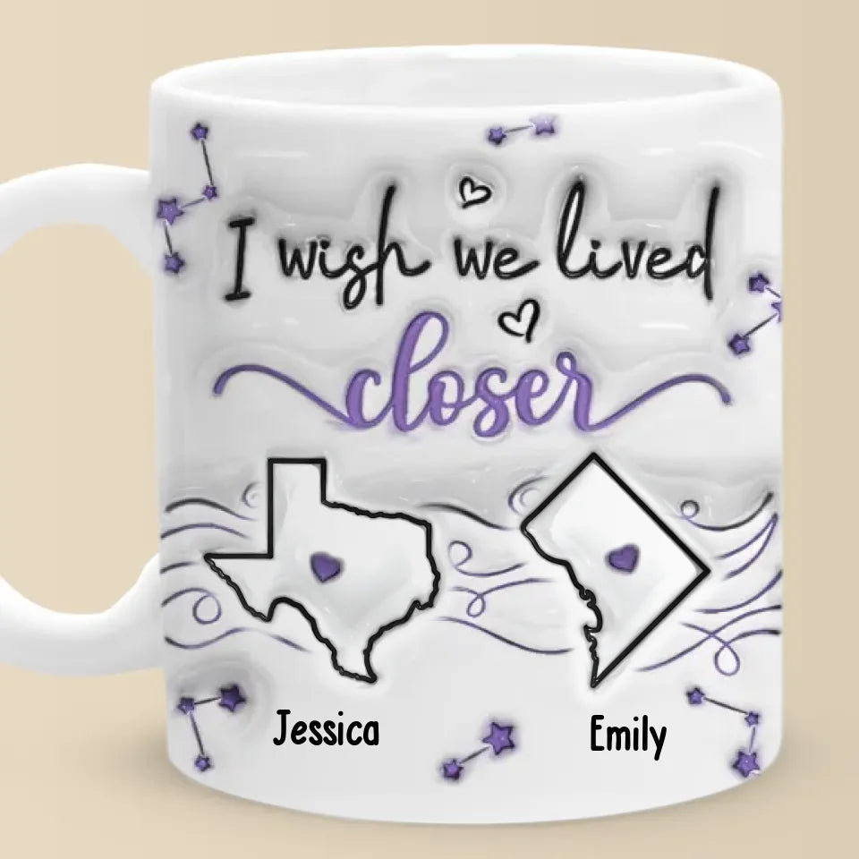 Un véritable ami est une âme en deux corps - Mug personnalisé 3D à effet gonflé - Cadeau de Noël pour meilleurs amis, meilleures amies, sœurs