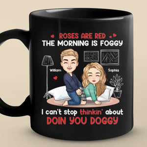 Tout mon amour est pour toi - Tasse noire personnalisée pour couple - Cadeau pour mari et femme, anniversaire