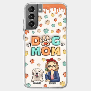 The Road To My Heart Is Filled With Paw Prints - Dog & Cat Personalized Custom 3D Inflated Effect Printed Clear Phone Case - Gift For Pet Owners, Pet Lovers