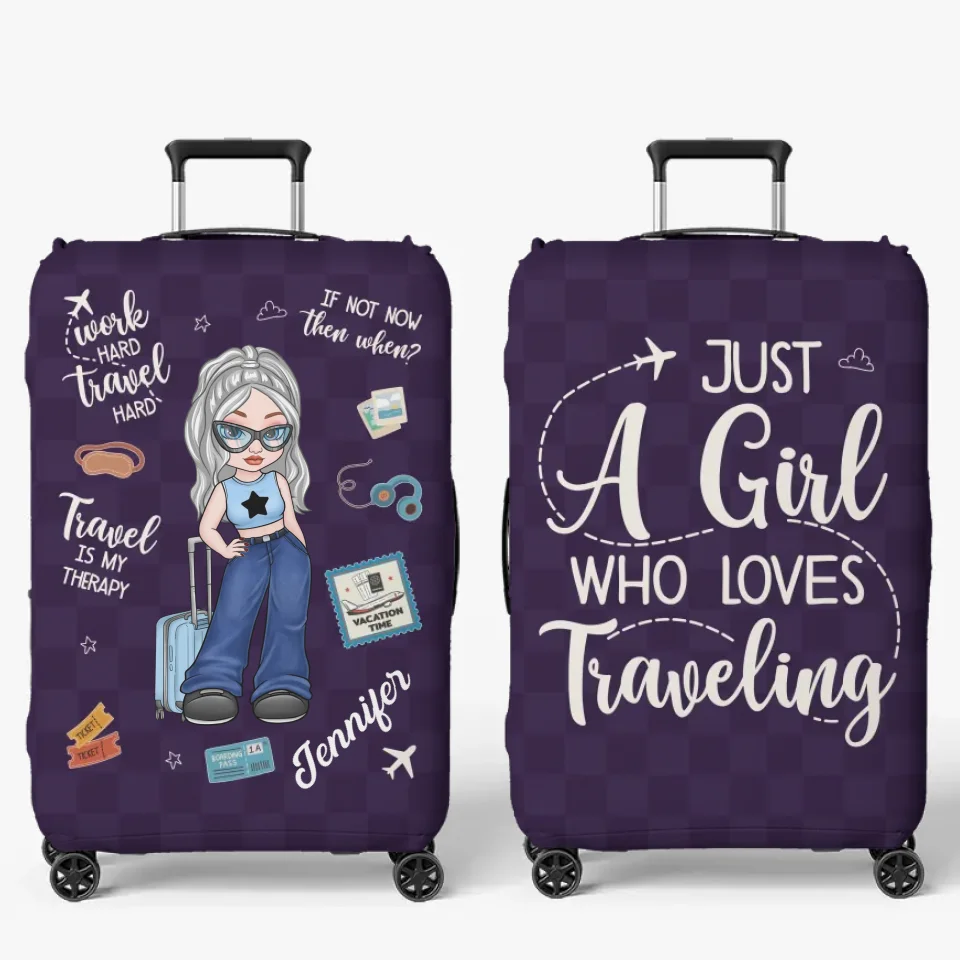 Le ciel m'appelle et je dois y aller - Housse de bagage personnalisée - Cadeau vacances d'été, cadeau pour les amateurs de voyages d'aventure