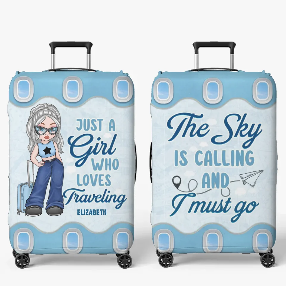 Voyagez plus, moins de soucis ! Housse de bagage personnalisée pour voyage ! Cadeau vacances d'été, cadeau pour les amoureux du voyage d'aventure.