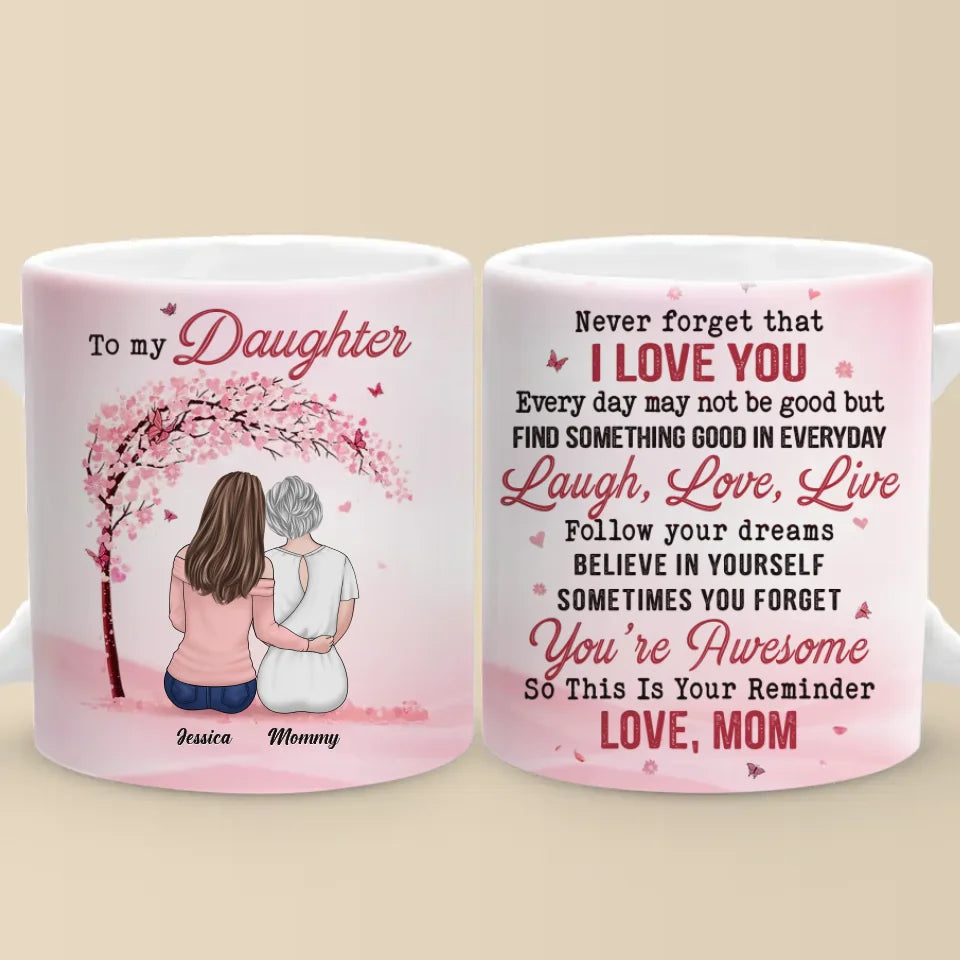 Tu es mon cadeau le plus précieux - Tasse personnalisée familiale - Cadeau pour maman, fille