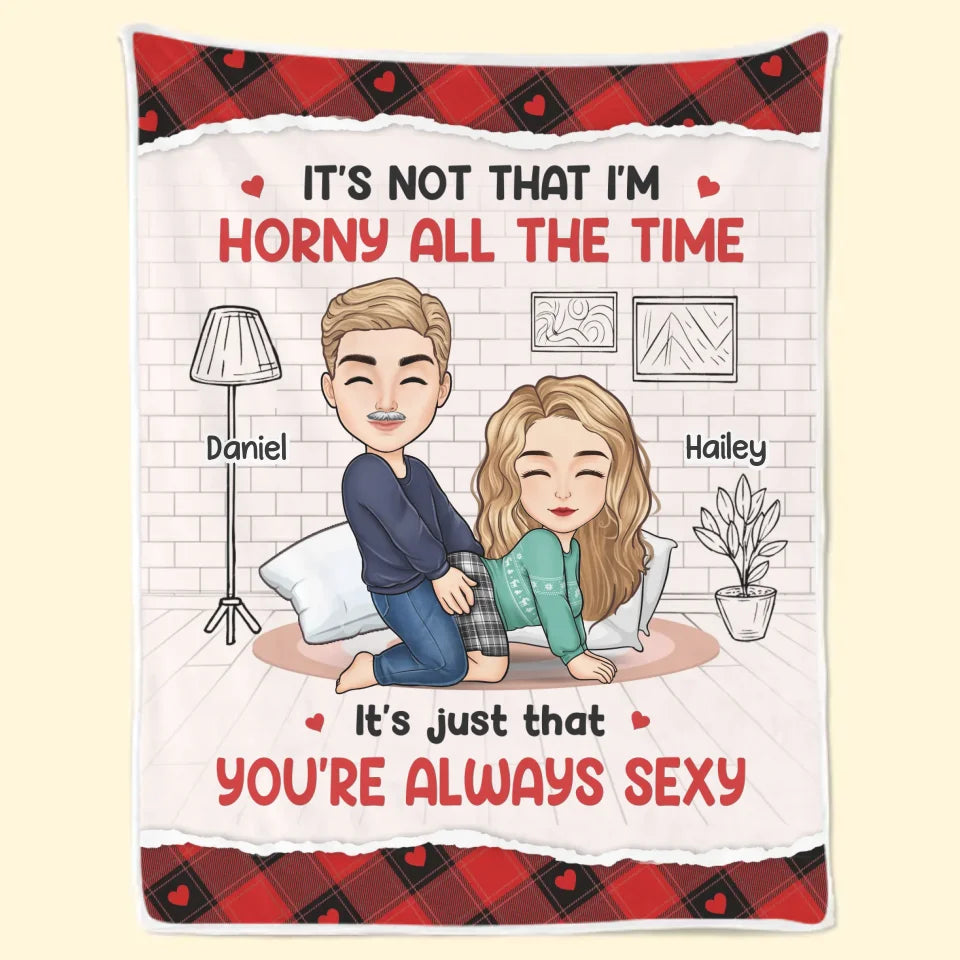 Je ne préférerais être à tes côtés nulle part ailleurs ! Couverture personnalisée pour couple ! Cadeau de Noël pour mari et femme, anniversaire