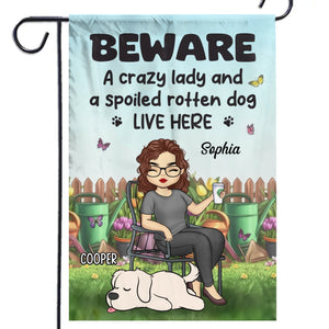 Wherever My Dog Goes, The Garden Feels More Alive - Dog Personalized Custom Flag - Gift For Pet Owners, Pet Lovers