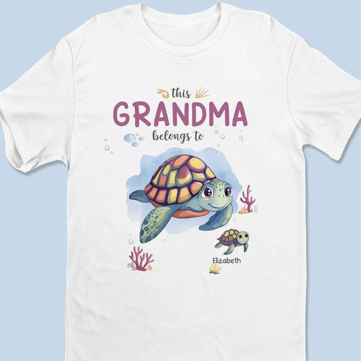 L'amour d'une grand-mère est éternel - T-shirt unisexe personnalisé pour la famille, t-shirt premium, sweat à capuche - Cadeau pour maman, grand-mère