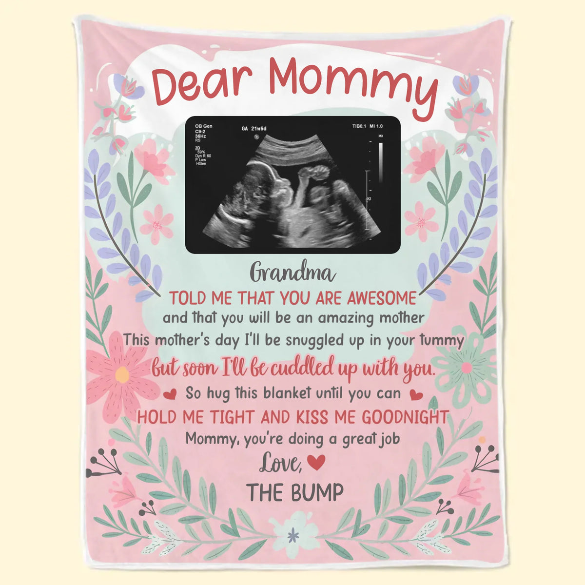 Photo personnalisée Vos petits coups de pied sont mes câlins préférés - Couverture personnalisée familiale - Cadeau de fête prénatale, cadeau pour première maman