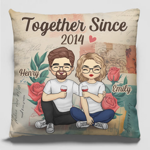 Tu étais la pièce manquante de mon âme - Oreiller personnalisé pour couple - Cadeau pour mari et femme, anniversaire