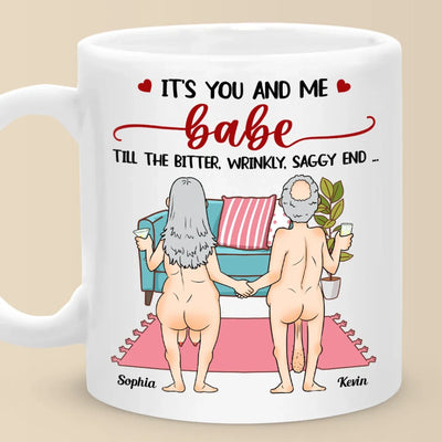 It's You And Me, Babe - Couple Personalized Custom Mug - Gift For Husband Wife, Anniversary