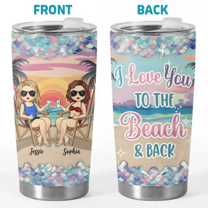 Vagues, vin et mon partenaire de crime - Verre personnalisé pour meilleure amie - Cadeau pour meilleures amies, meilleures amies, sœurs