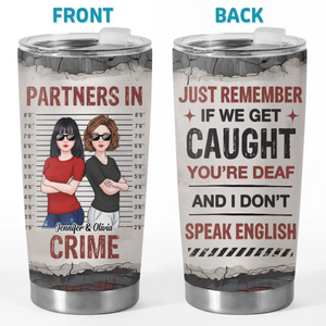 Double Trouble, Twice The Fun - Gobelet personnalisé Bestie - Cadeau pour meilleures amies, meilleures amies, sœurs
