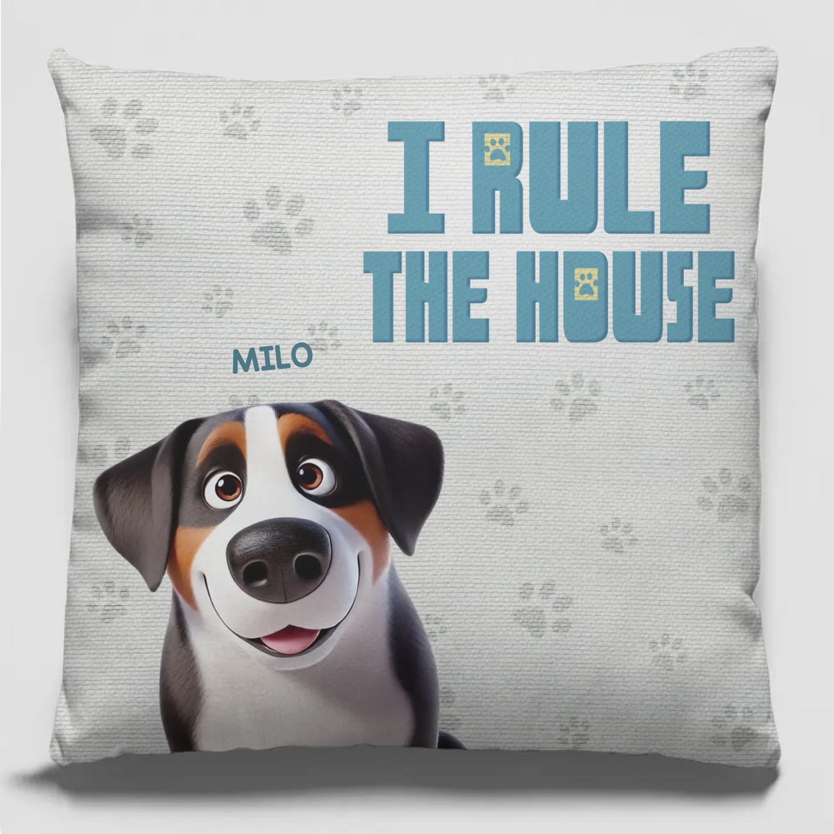 Une façon chaleureuse de célébrer votre famille à quatre pattes - Coussin personnalisé pour chien et chat - Cadeau pour propriétaires et amoureux des animaux