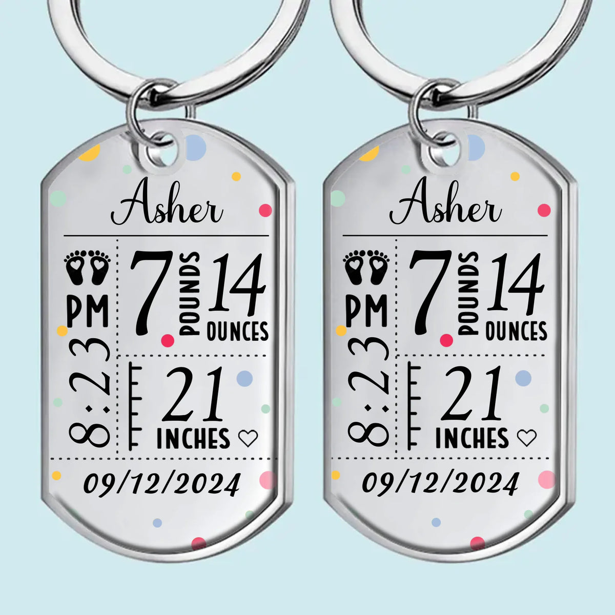Un petit miracle, une vie d'amour - Porte-clés personnalisé pour la famille - Cadeau de fête des mères, de baby shower, pour la première maman
