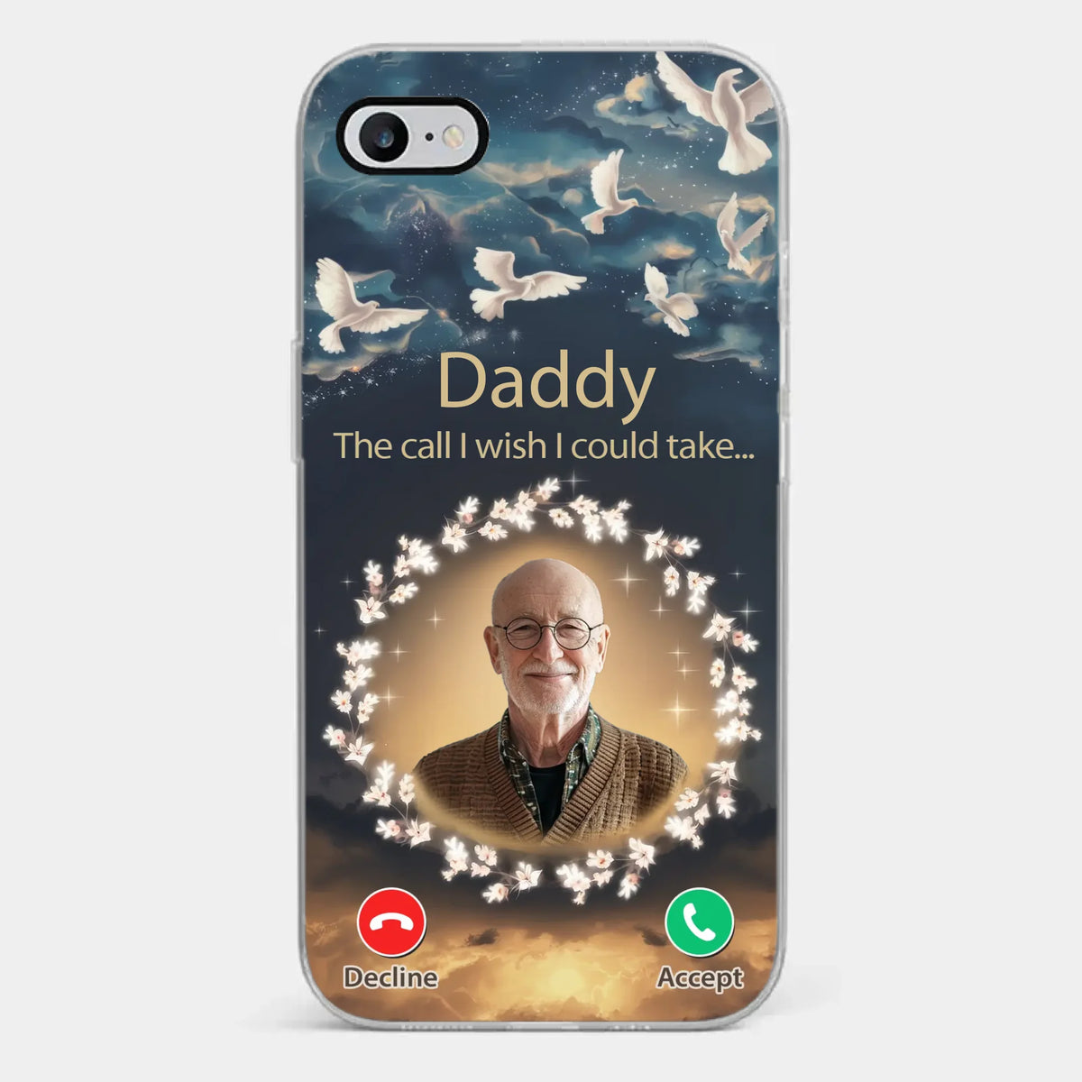 Photo personnalisée : chaque souvenir mérite une place spéciale - Coque de téléphone transparente personnalisée commémorative - Cadeau de condoléances pour les membres de la famille