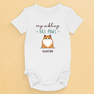 Mon frère a des pattes - Body bébé personnalisé avec chien - Cadeau de naissance, cadeau pour les propriétaires d'animaux et les amoureux des animaux