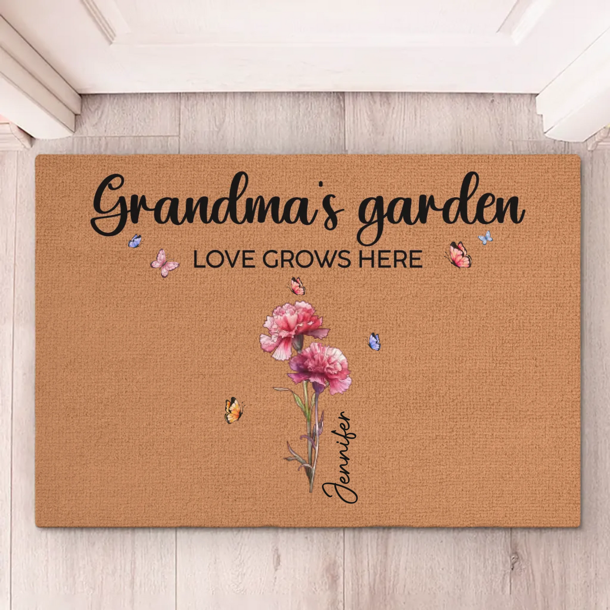 Une maison a besoin d'une grand-mère - Tapis décoratif personnalisé pour la maison - Cadeau de Noël, cadeau de pendaison de crémaillère pour grand-mère et grands-parents