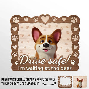 A Pet’s Love Makes Every Day Brighter - Dog & Cat Personalized Custom Car Visor Clip - Gift For Pet Owners, Pet Lovers