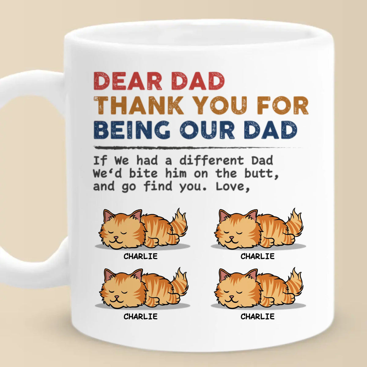 Mug personnalisé avec photo « Mon animal gère la maison, je paie les factures » - Cadeau pour les propriétaires et les amoureux des animaux