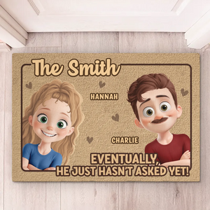 Ensemble, nous sommes à la maison - Tapis décoratif personnalisé pour couple - Cadeau de pendaison de crémaillère pour mari et femme, anniversaire