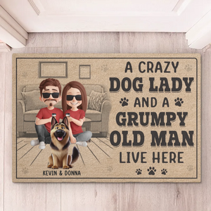 Maison en désordre, chiens heureux - Tapis décoratif personnalisé pour chien - Cadeau de pendaison de crémaillère pour propriétaires et amoureux des animaux