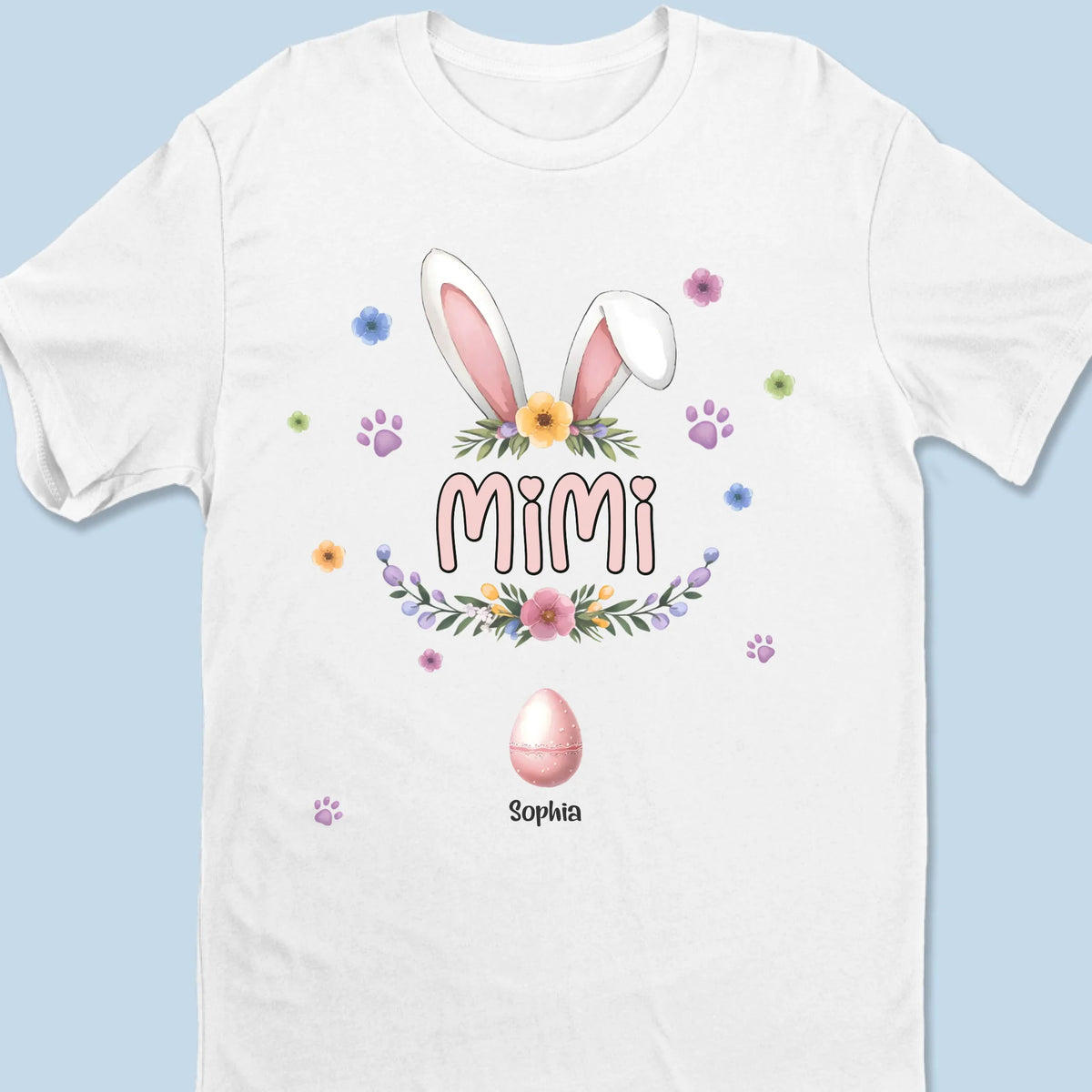 L'équipe de Pâques de Mimi - T-shirt unisexe personnalisé pour la famille, t-shirt premium, sweat à capuche - Cadeau de Pâques pour maman, grand-mère