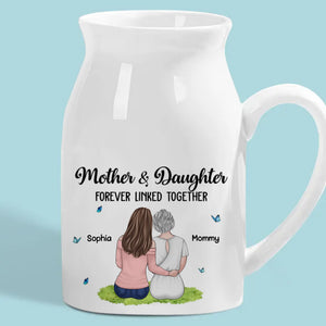 Maman rend tout meilleur - Vase à fleurs personnalisé pour la décoration intérieure de la famille - Cadeau de fête des mères, de pendaison de crémaillère pour maman et fille